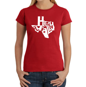 Hey Yall - Women's Word Art T-Shirt