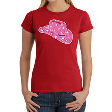 Load image into Gallery viewer, Cowgirl Hat - Women&#39;s Word Art T-Shirt