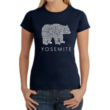 Load image into Gallery viewer, Yosemite Bear -  Women&#39;s Word Art T-Shirt