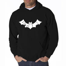 Load image into Gallery viewer, BAT BITE ME - Men&#39;s Word Art Hooded Sweatshirt