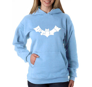 BAT BITE ME - Women's Word Art Hooded Sweatshirt