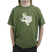 Load image into Gallery viewer, Everything is Bigger in Texas - Boy&#39;s Word Art T-Shirt