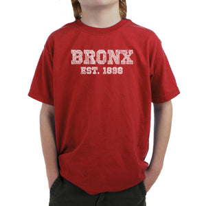 POPULAR NEIGHBORHOODS IN BRONX, NY - Boy's Word Art T-Shirt