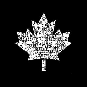 CANADIAN NATIONAL ANTHEM - Men's Raglan Baseball Word Art T-Shirt