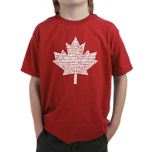 CANADIAN NATIONAL ANTHEM - Boy's Word Art T-Shirt
