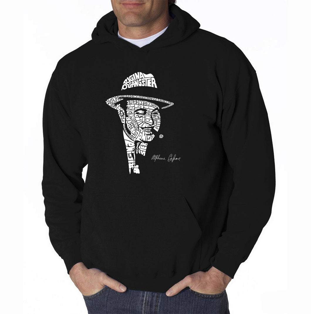 AL CAPONE ORIGINAL GANGSTER - Men's Word Art Hooded Sweatshirt