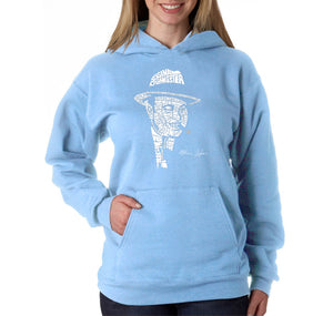 AL CAPONE ORIGINAL GANGSTER - Women's Word Art Hooded Sweatshirt