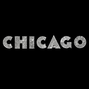 CHICAGO NEIGHBORHOODS - Men's Raglan Baseball Word Art T-Shirt