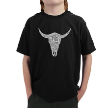 Load image into Gallery viewer, COUNTRY MUSIC&#39;S ALL TIME HITS - Boy&#39;s Word Art T-Shirt