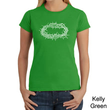 Load image into Gallery viewer, CROWN OF THORNS - Women&#39;s Word Art T-Shirt