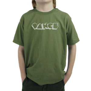 DIFFERENT STYLES OF DANCE - Boy's Word Art T-Shirt