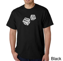 Load image into Gallery viewer, DIFFERENT ROLLS THROWN IN THE GAME OF CRAPS - Men&#39;s Word Art T-Shirt