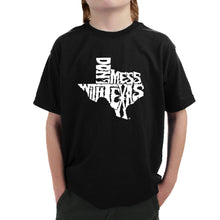 Load image into Gallery viewer, DONT MESS WITH TEXAS - Boy&#39;s Word Art T-Shirt