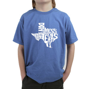 DONT MESS WITH TEXAS - Boy's Word Art T-Shirt