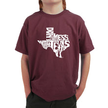 Load image into Gallery viewer, DONT MESS WITH TEXAS - Boy&#39;s Word Art T-Shirt