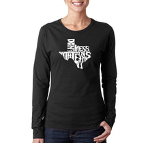 Load image into Gallery viewer, DONT MESS WITH TEXAS - Women&#39;s Word Art Long Sleeve T-Shirt