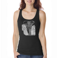 Load image into Gallery viewer, ELEPHANT  - Women&#39;s Word Art Tank Top