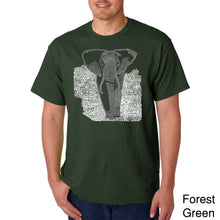 Load image into Gallery viewer, ELEPHANT - Men&#39;s Word Art T-Shirt