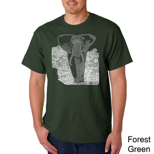 ELEPHANT - Men's Word Art T-Shirt