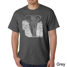 Load image into Gallery viewer, ELEPHANT - Men&#39;s Word Art T-Shirt