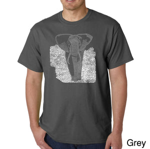 ELEPHANT - Men's Word Art T-Shirt