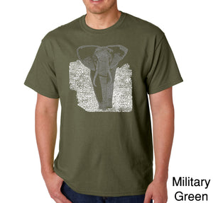 ELEPHANT - Men's Word Art T-Shirt