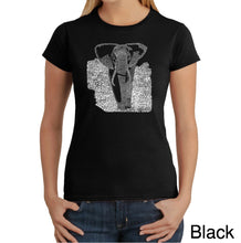 Load image into Gallery viewer, ELEPHANT - Women&#39;s Word Art T-Shirt