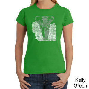 ELEPHANT - Women's Word Art T-Shirt
