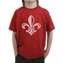 Load image into Gallery viewer, LYRICS TO WHEN THE SAINTS GO MARCHING IN - Boy&#39;s Word Art T-Shirt