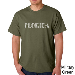 POPULAR CITIES IN FLORIDA - Men's Word Art T-Shirt