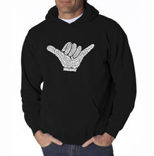 Load image into Gallery viewer, TOP WORLDWIDE SURFING SPOTS - Men&#39;s Word Art Hooded Sweatshirt