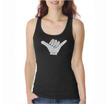 Load image into Gallery viewer, TOP WORLDWIDE SURFING SPOTS  - Women&#39;s Word Art Tank Top