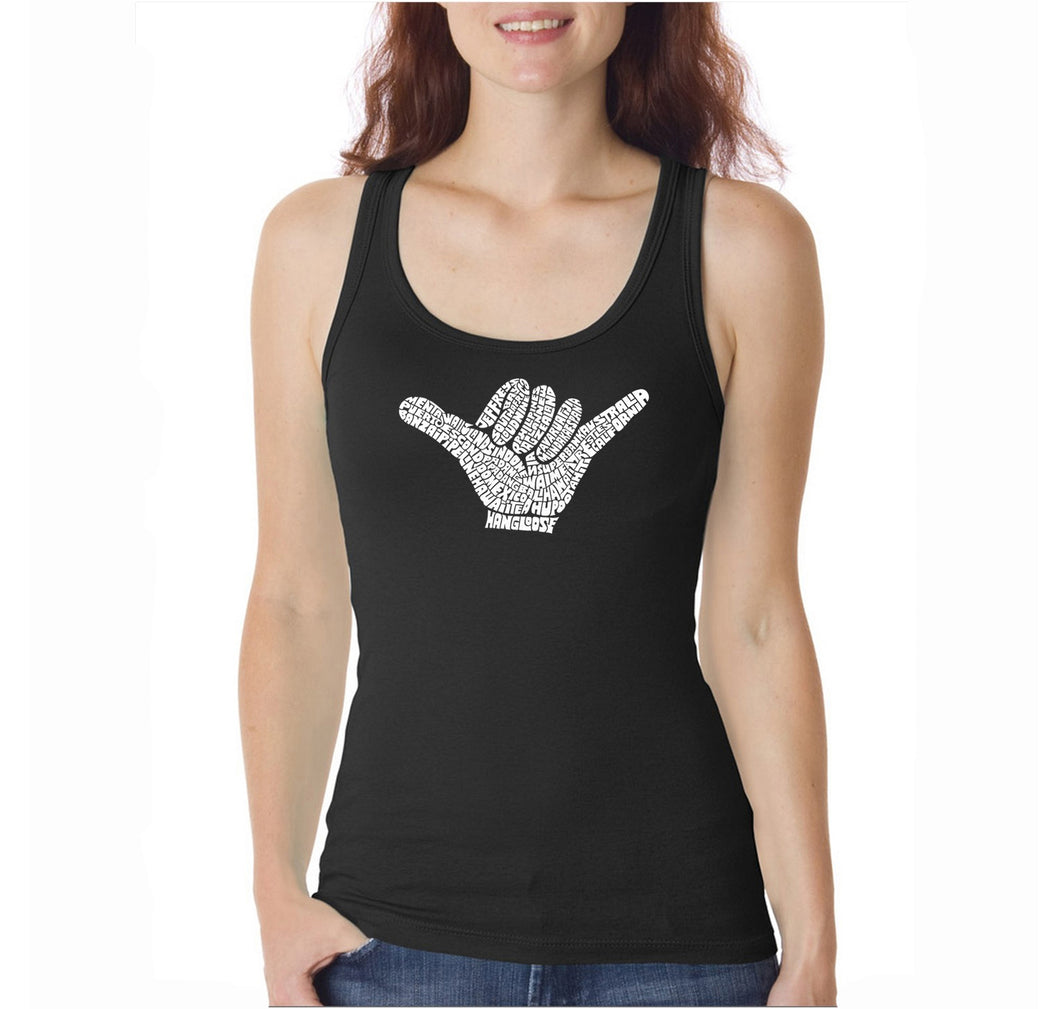 TOP WORLDWIDE SURFING SPOTS  - Women's Word Art Tank Top