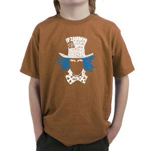 The Mad Hatter - Boy's Word Art T-Shirt