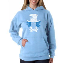 Load image into Gallery viewer, The Mad Hatter - Women&#39;s Word Art Hooded Sweatshirt