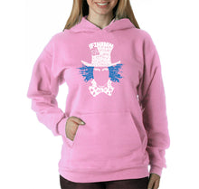 Load image into Gallery viewer, The Mad Hatter - Women&#39;s Word Art Hooded Sweatshirt