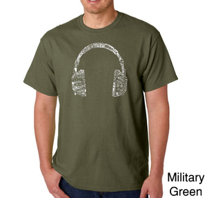 HEADPHONES - Men's Word Art T-Shirt