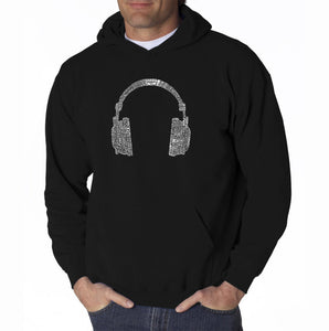 63 DIFFERENT GENRES OF MUSIC - Men's Word Art Hooded Sweatshirt