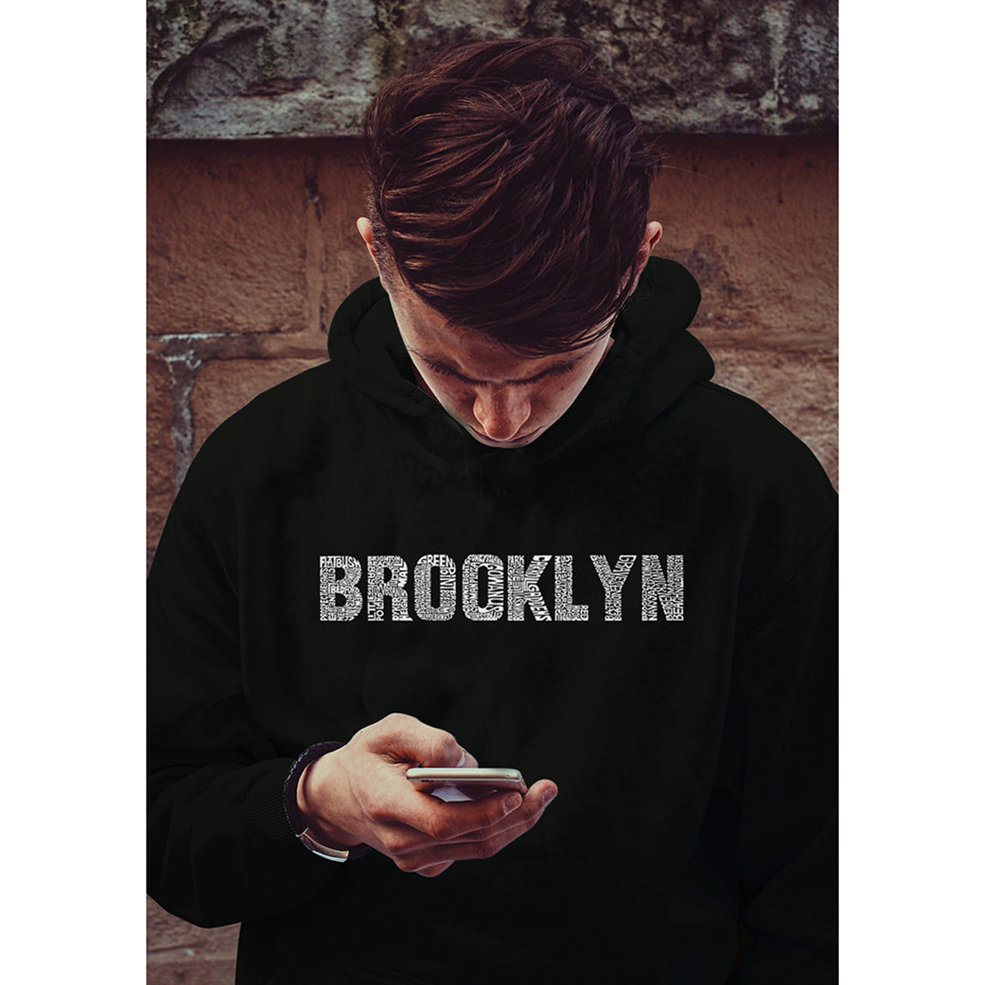 BROOKLYN NEIGHBORHOODS - Women's Word Art Hooded Sweatshirt – LA Pop Art