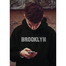 Load image into Gallery viewer, BROOKLYN NEIGHBORHOODS - Men&#39;s Word Art Hooded Sweatshirt