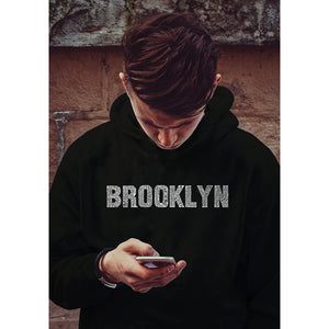 BROOKLYN NEIGHBORHOODS - Men's Word Art Hooded Sweatshirt