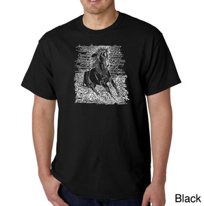 POPULAR HORSE BREEDS - Men's Word Art T-Shirt