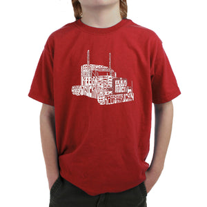 KEEP ON TRUCKIN' - Boy's Word Art T-Shirt
