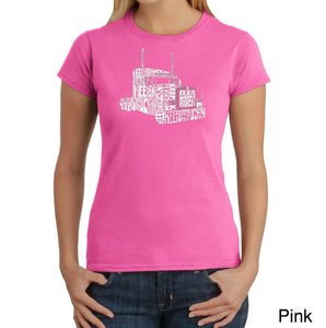 KEEP ON TRUCKIN' - Women's Word Art T-Shirt