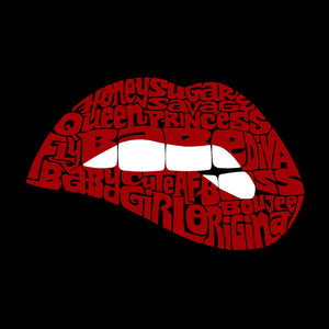 Savage Lips - Women's Word Art Crewneck Sweatshirt