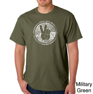 MAKE LOVE NOT WAR - Men's Word Art T-Shirt