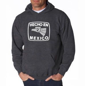 HECHO EN MEXICO - Men's Word Art Hooded Sweatshirt