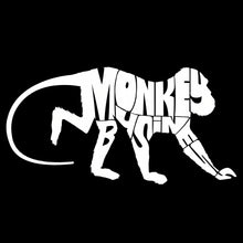 Load image into Gallery viewer, Monkey Business - Men&#39;s Raglan Baseball Word Art T-Shirt