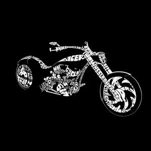 Motorcycle - Girl's Word Art Crewneck Sweatshirt