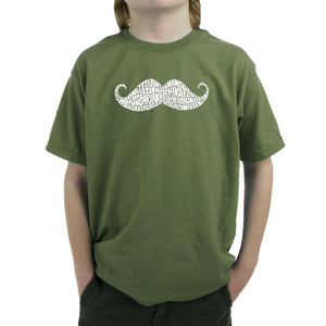 WAYS TO STYLE A MOUSTACHE - Boy's Word Art T-Shirt